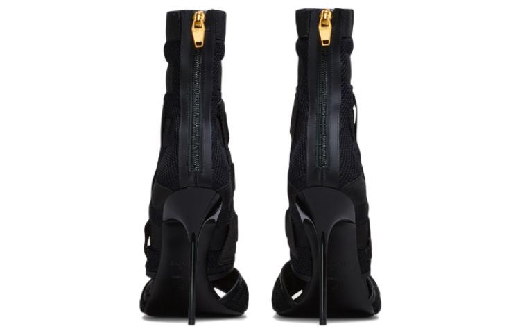 (W) Balmain High Heel Sandal 'Black Mesh Velcro' 圖 4