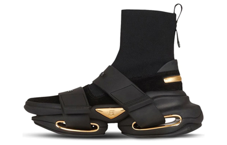 (W) Balmain High-Top 'Fashion Breathable Black'