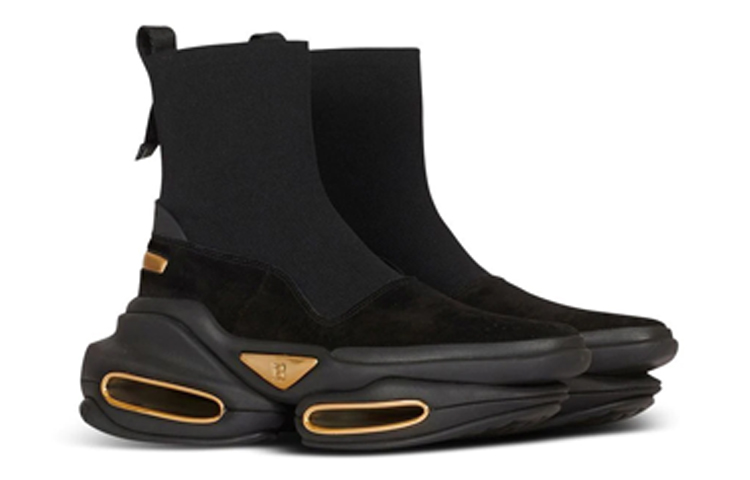 (W) Balmain High-Top 'Fashion Breathable Black' 圖 2