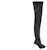 (W) Balmain Kasut But Tinggi Rajutan 'Fesyen Hitam' YN0TB808TKMX0PA