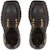 (W) But Balmain Tumit Blok Kulit Hujung Petak Boot Paras Buku Lali 'Hitam' YN1TC785LVIT0PA