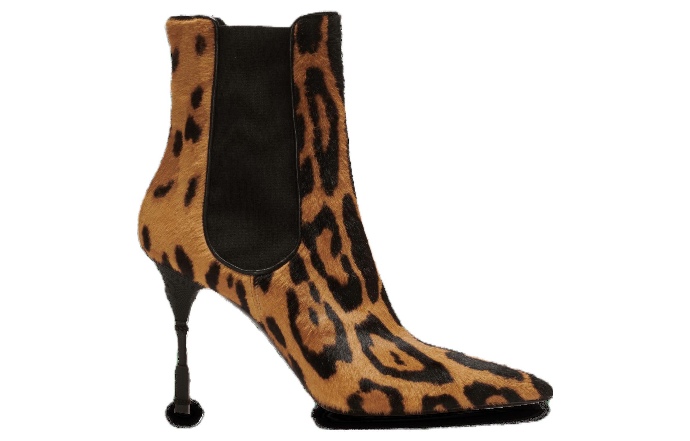 (W) Balmain Leather Chelsea Boots 'Brown Print Stiletto' 圖 2