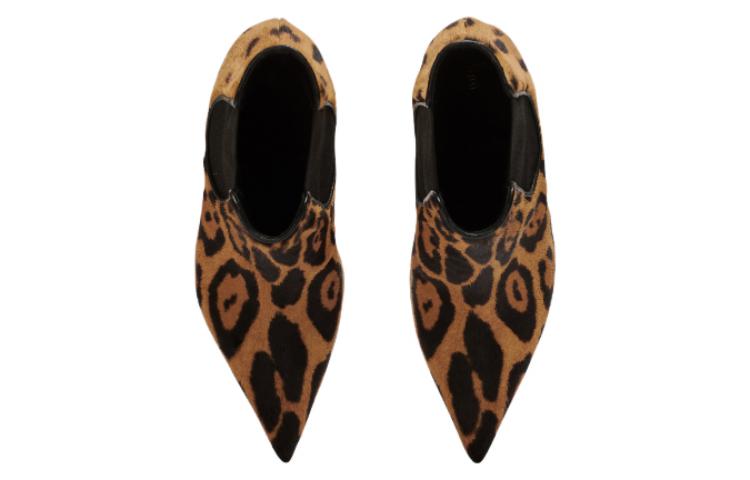 (W) Balmain Leather Chelsea Boots 'Brown Print Stiletto' 圖 4