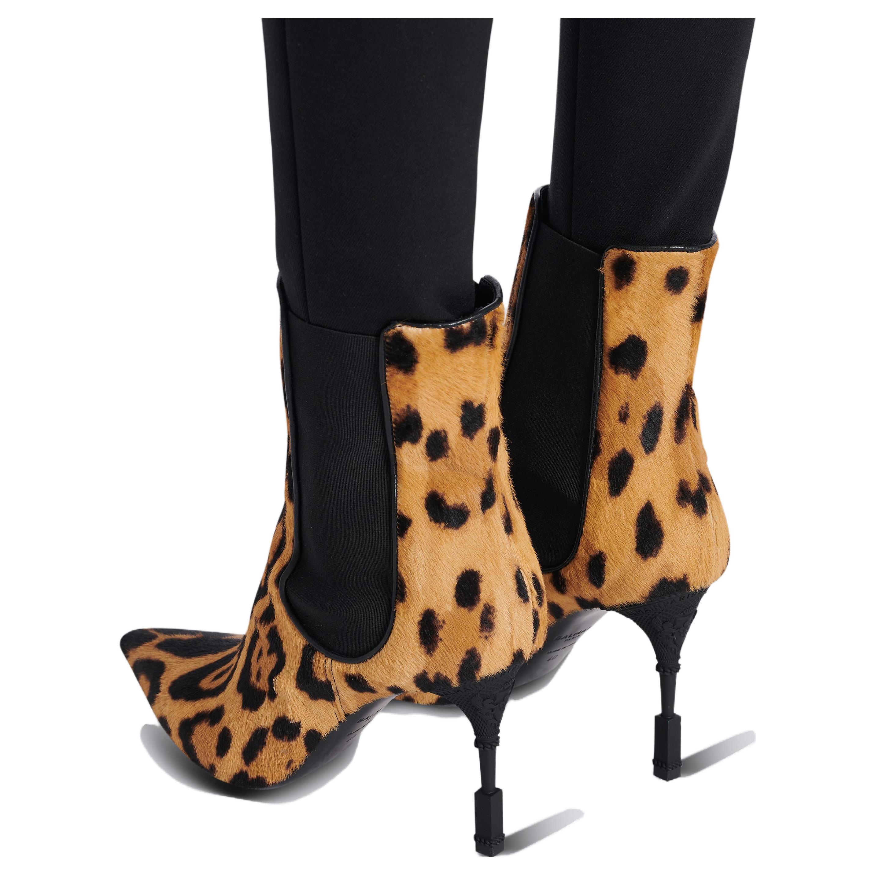 (W) Balmain Leather Chelsea Boots 'Brown Print Stiletto' 圖 6