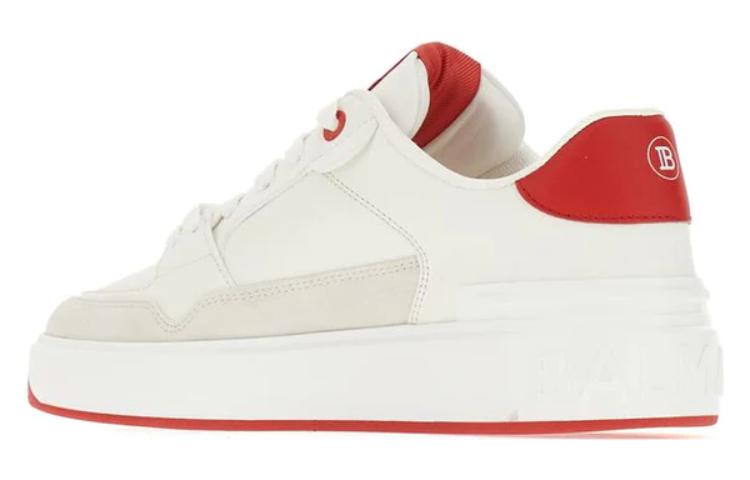 (W) Balmain Leather CMFT Strap Low 'White Red' 圖 3
