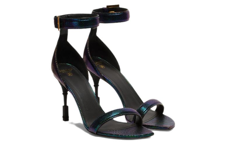 (W) Balmain Leather High Heel Sandal 'Multicolor Buckle' 圖 2
