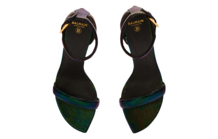 (W) Balmain Leather High Heel Sandal 'Multicolor Buckle' 圖 3