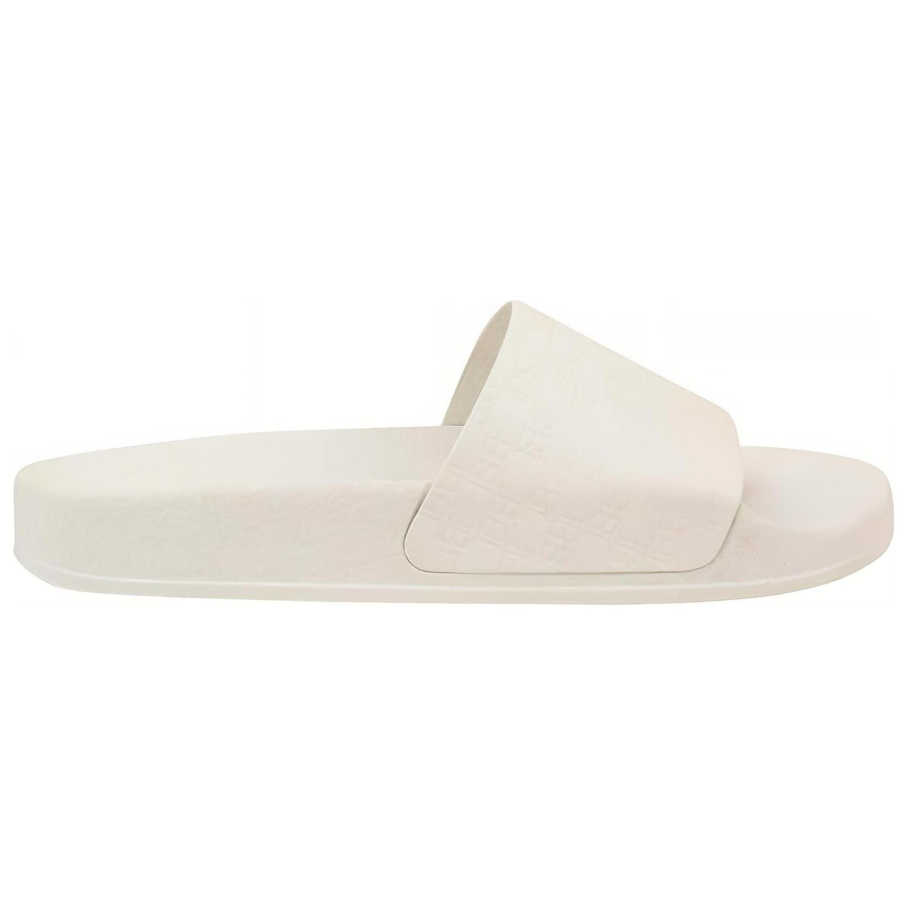 (W) Balmain Leather Open Toe Slide 'White' 圖 2