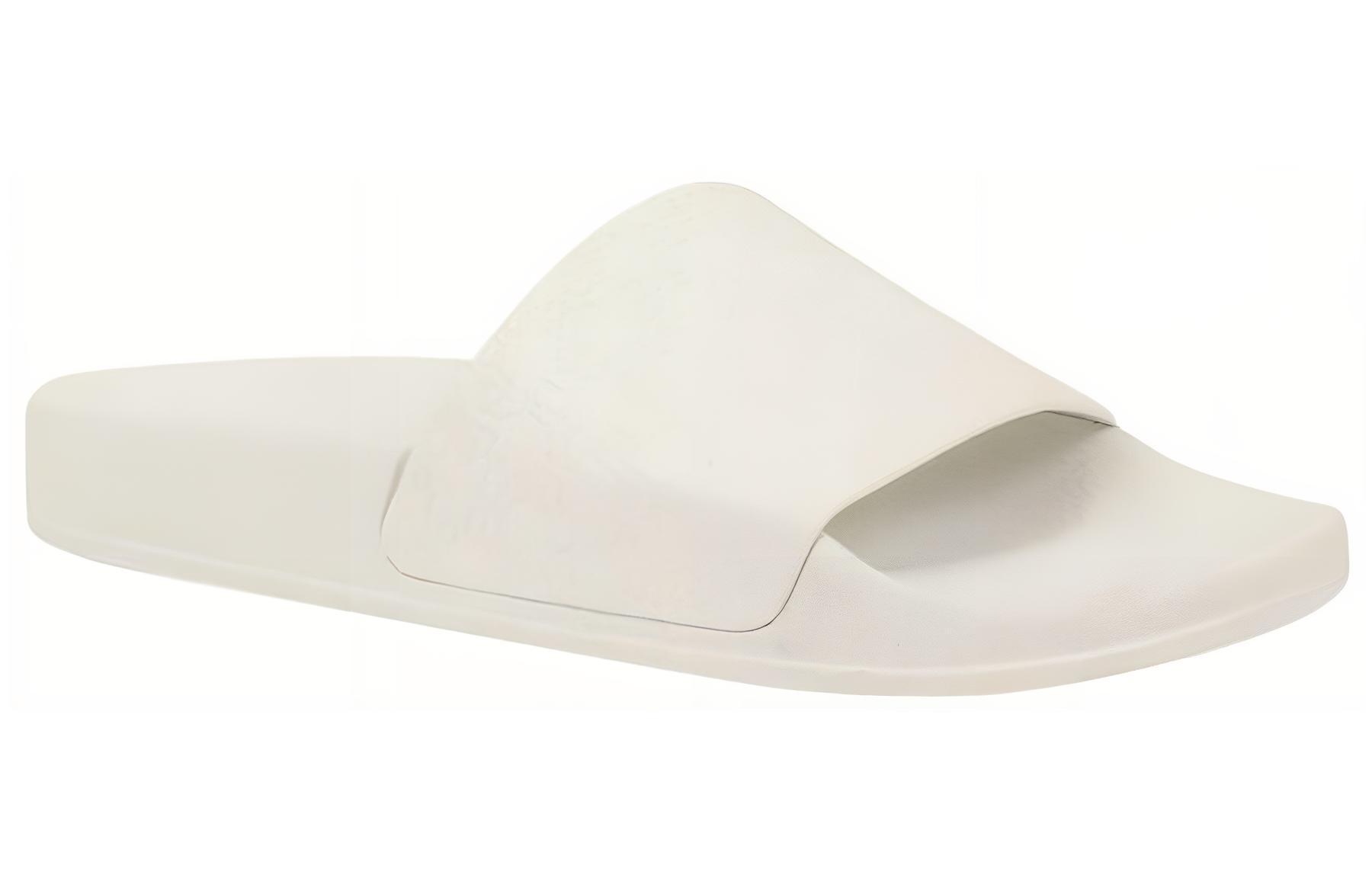 (W) Balmain Leather Open Toe Slide 'White' 圖 3