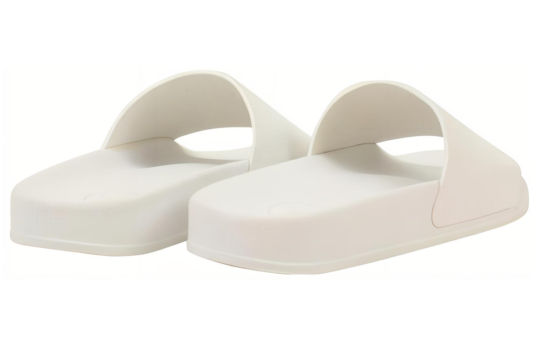 (W) Balmain Leather Open Toe Slide 'White' 圖 5