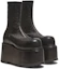Lookbook (Women) Balmain Leather Platform Ankle Boots 'Black Fashion' YN0TE835LSNA0PA