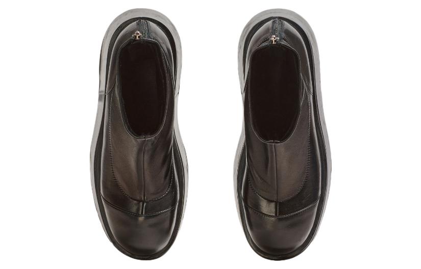 Shop (Women) Balmain Leather Platform Ankle Boots 'Black Fashion' YN0TE835LSNA0PA