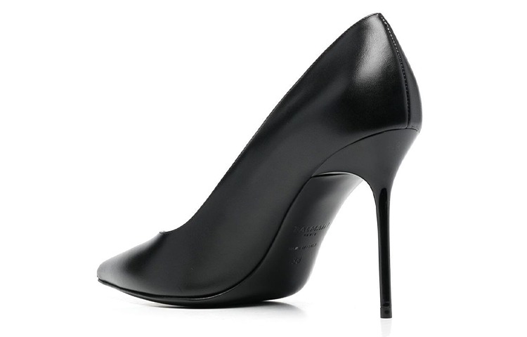 (W) Balmain Leather Pointed-Toe Stiletto High Heels 'Black' 圖 3