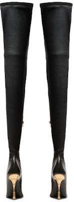 BALMAIN巴爾曼 皮革 尖頭細高跟 高筒靴 女款 黑色 Shop BALMAIN巴爾曼 皮革 尖頭細高跟 高筒靴 女款 黑色