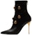 (W) Balmain But Kulit Bertumit Runcing Zip But Buku Lali 'Hitam' AN1TE860LVITEAD