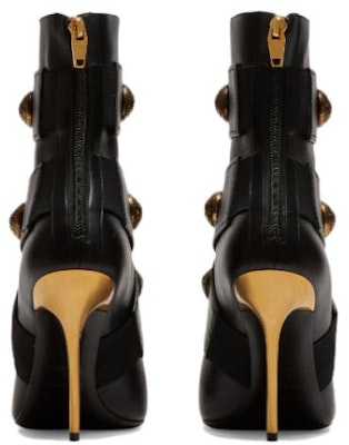 (Women) Balmain Alma Leather Ankle Boots 'Black' AN1TE860LVITEAD Purchase (Women) Balmain Alma Leather Ankle Boots 'Black' AN1TE860LVITEAD