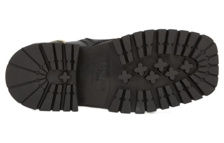 (W) Balmain Leather Short Boots 'Fashion Zipper Black' 圖 4