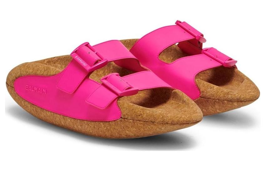 (W) Balmain Leather Slide 'Blush Pink' 圖 2