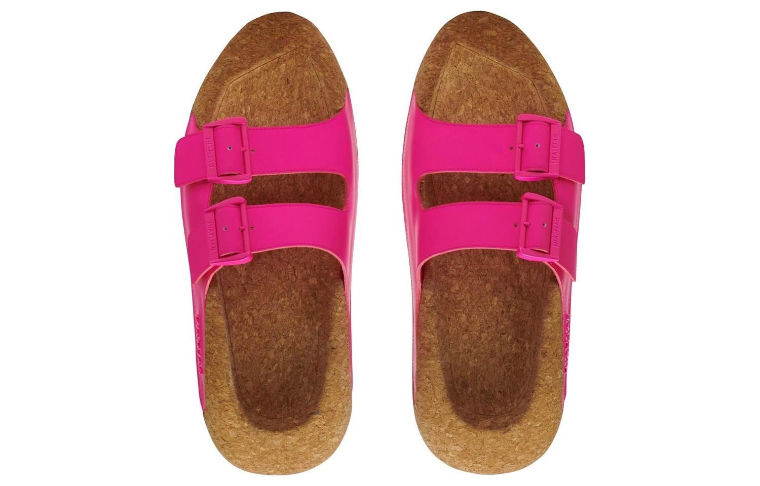(W) Balmain Leather Slide 'Blush Pink' 圖 4
