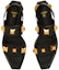 Shop (W) Sandal Rata Kulit Balmain 'Black Fashion' Bertatahkan Stud AN1UH849LAPDEAD