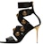 (W) Sandal Fesyen Zip Kulit Balmain 'Hitam' 'Emas Antik' AN1UH859LVITEAD