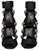 (W) Sandal Fesyen Zip Kulit Balmain 'Hitam' 'Emas Antik' AN1UH859LVITEAD
