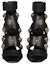 Shop (W) Sandal Fesyen Zip Kulit Balmain 'Hitam' 'Emas Antik' AN1UH859LVITEAD