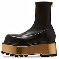 (Women) Balmain Leather Zippered Chunky Boots 'Black Fashion' AN1TE848LNSXEAD (Women) Balmain Leather Zippered Chunky Boots 'Black Fashion' AN1TE848LNSXEAD
