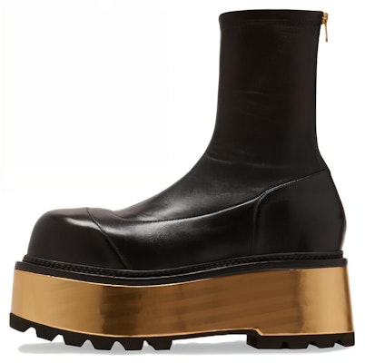 (Women) Balmain Leather Zippered Chunky Boots 'Black Fashion' AN1TE848LNSXEAD Buy (Women) Balmain Leather Zippered Chunky Boots 'Black Fashion' AN1TE848LNSXEAD