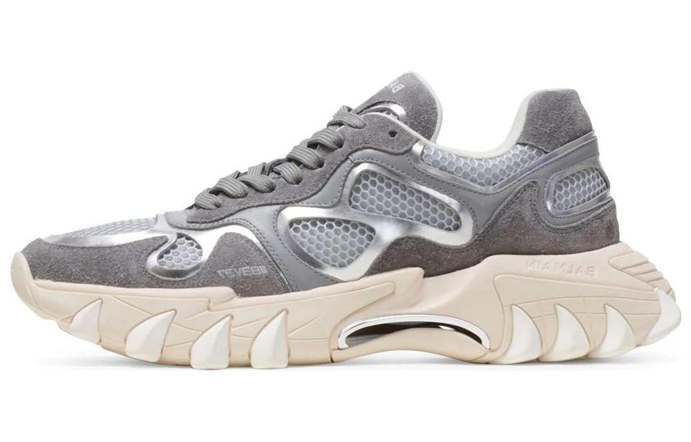 (W) Balmain Low-Top 'Cold Grey'