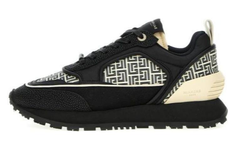 (W) Balmain Low-Top Lace-Up 'Black'