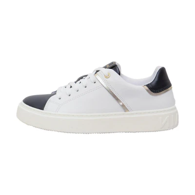 (W) Balmain Low-Top Lace-Up Sneakers 'Black and White'