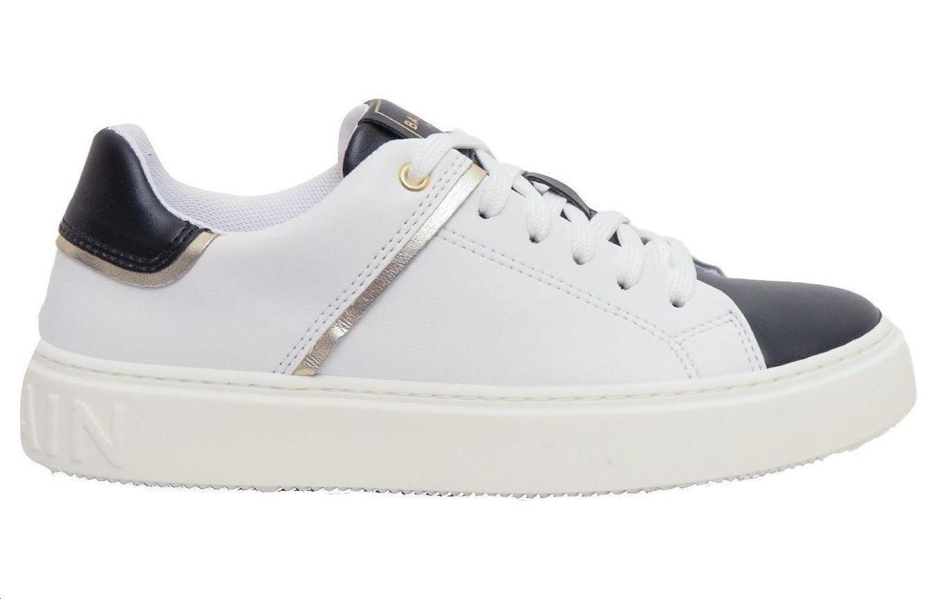 (W) Balmain Low-Top Lace-Up Sneakers 'Black and White' 圖 2