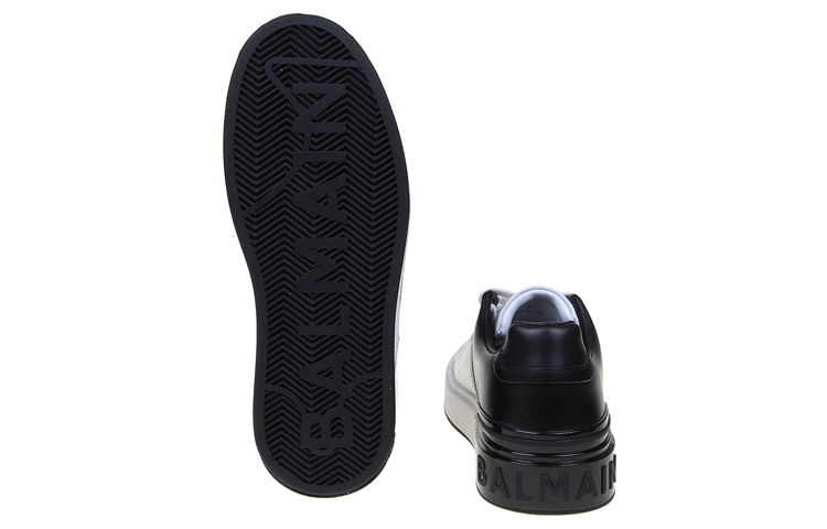 (W) Balmain Low-Top Sneaker 'Logo Print Black and White' 圖 4