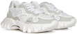 (W) Balmain Sneaker Rendah 'Kulit Putih Kain' AN1VI714TCCH0FA