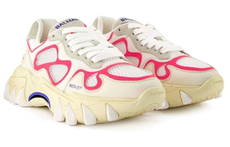 (W) Balmain Low-Top Sneaker 'White Straps' 圖 3