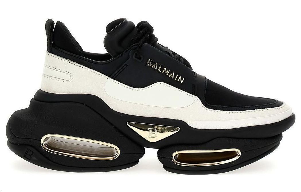 (W) Balmain Low-Top Thick Sole Lace-Up 'Black and White' 圖 2