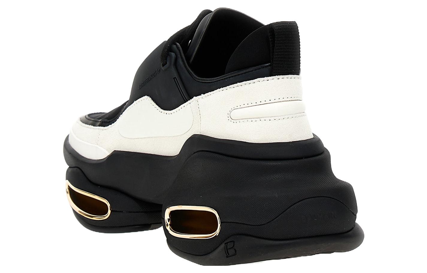 (W) Balmain Low-Top Thick Sole Lace-Up 'Black and White' 圖 3