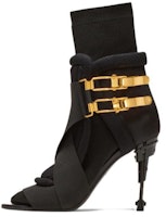 (Women) Balmain Mecano Ankle Boot 'Black Stiletto Buckle' YN0TA822TKHC0PA (Women) Balmain Mecano Ankle Boot 'Black Stiletto Buckle' YN0TA822TKHC0PA