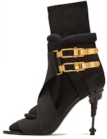(Women) Balmain Mecano Ankle Boot 'Black Stiletto Buckle' YN0TA822TKHC0PA (Women) Balmain Mecano Ankle Boot 'Black Stiletto Buckle' YN0TA822TKHC0PA