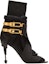 Order (W) Balmain Mecano But Buku 'Hitam Stiletto Gesper' YN0TA822TKHC0PA