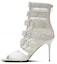 Buy (W) Balmain Kasut Tumit Tinggi Buckle Jala 'Fesyen Putih' YN0UH829TVBM0FA