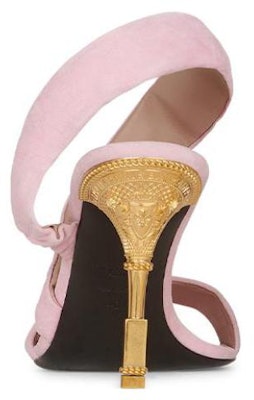 (Women) Balmain Moneta 'Pink Velvet Leather Sandals' YN1UH764LCMK4AO Shop (Women) Balmain Moneta 'Pink Velvet Leather Sandals' YN1UH764LCMK4AO
