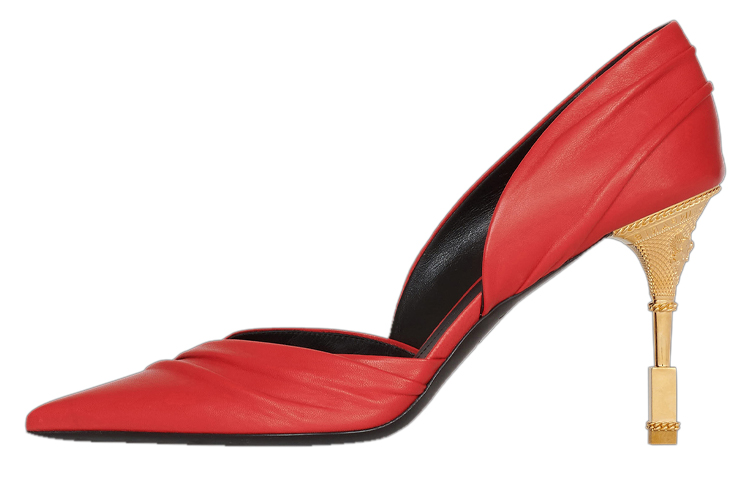 Buy (Women) Balmain Moneta 'Red Dangle Leather Heels' YN1UA762LDPN3AC