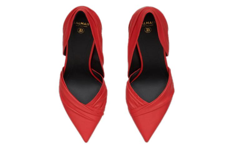 (W) Balmain Moneta 'Red Dangle Leather Heels' 圖 3