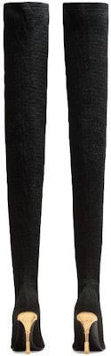 (W) Balmain Botas Altas de Tacón de Aguja con Punta 'Negro' AN1TB809TPBK0PA Lookbook (W) Balmain Botas Altas de Tacón de Aguja con Punta 'Negro' AN1TB809TPBK0PA