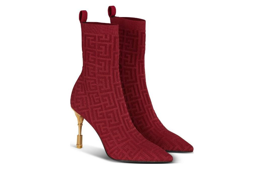 (W) Balmain Moneta Short Boots 'Red Fashion CMFT' 圖 3