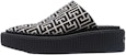 (W) Balmain Mule 'Logo Klasik Hitam' XN1UR711TJMAGFE