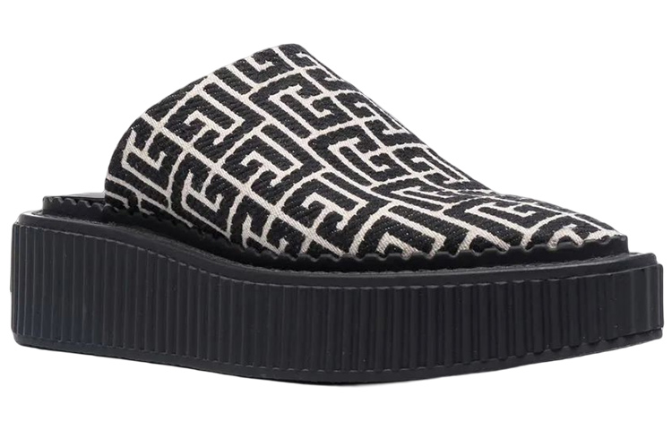 Order (W) Balmain Mule 'Logo Klasik Hitam' XN1UR711TJMAGFE