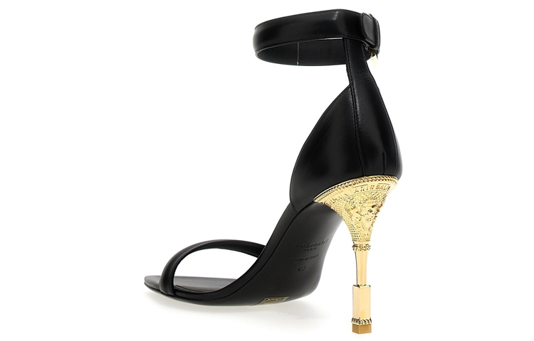 (W) Balmain Open-Toe Buckle 'Black Fashion Sandals' 圖 3